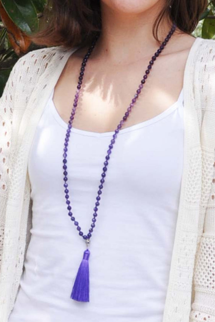 Sivalya Grounded in Peace Amethyst Mala