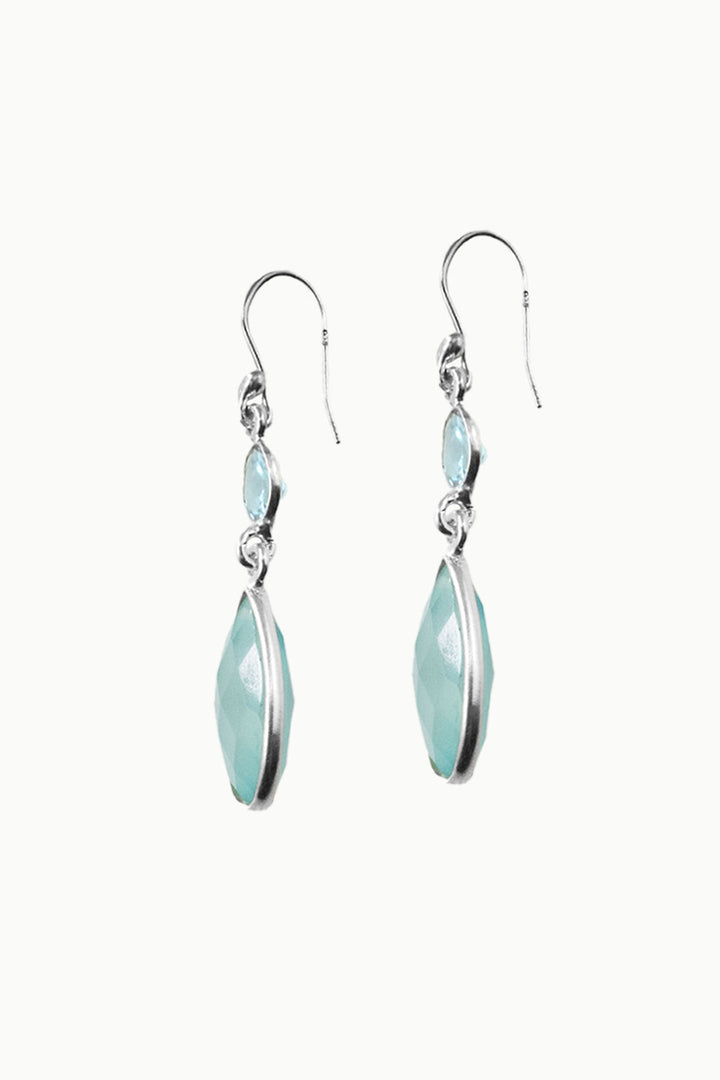 Sivalya Aqua Opal Dangle Earrings - Twilight