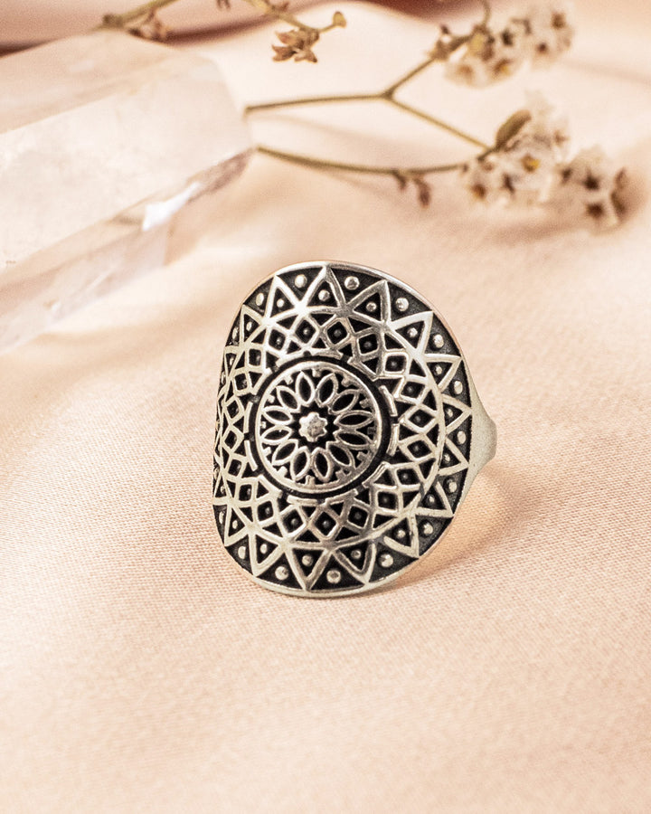 Aztec Shield Ring