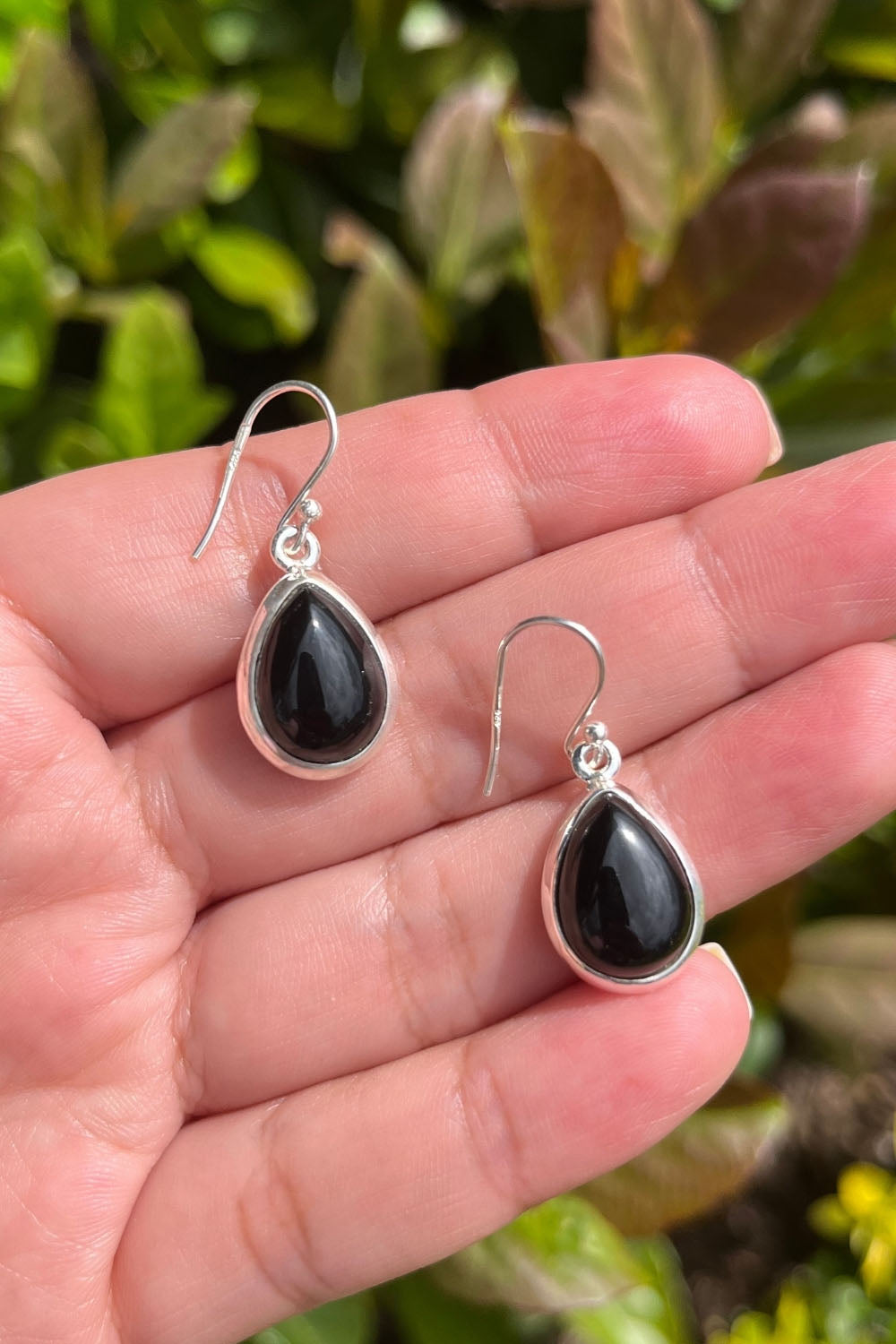 Sivalya Black Onyx Silver Earrings- Bliss