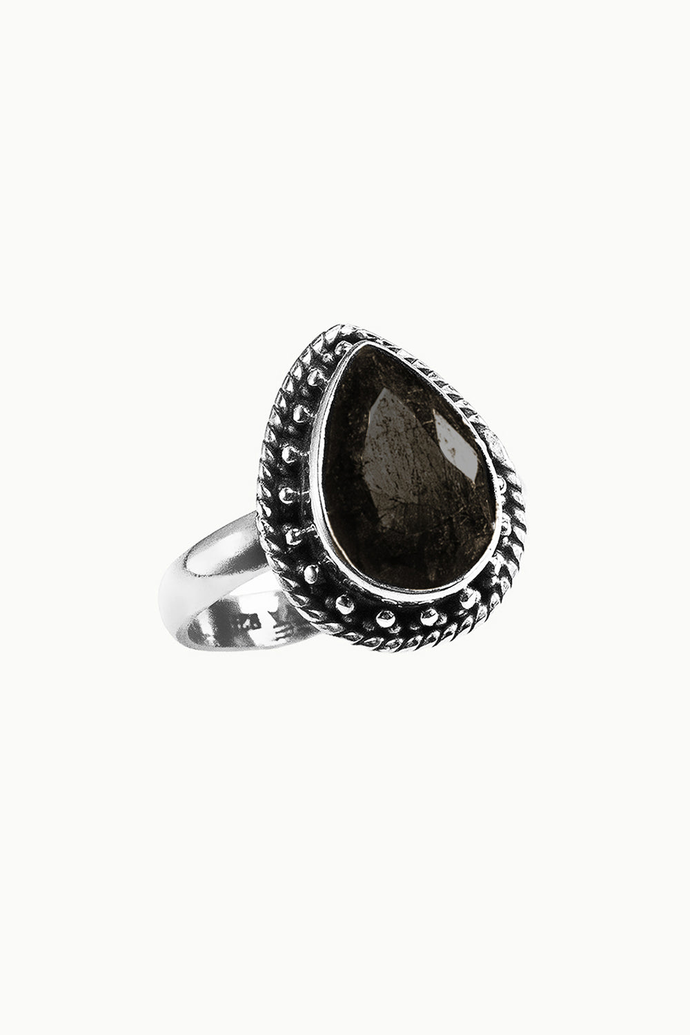 Sivalya Black Onyx Silver Ring - Amalfi