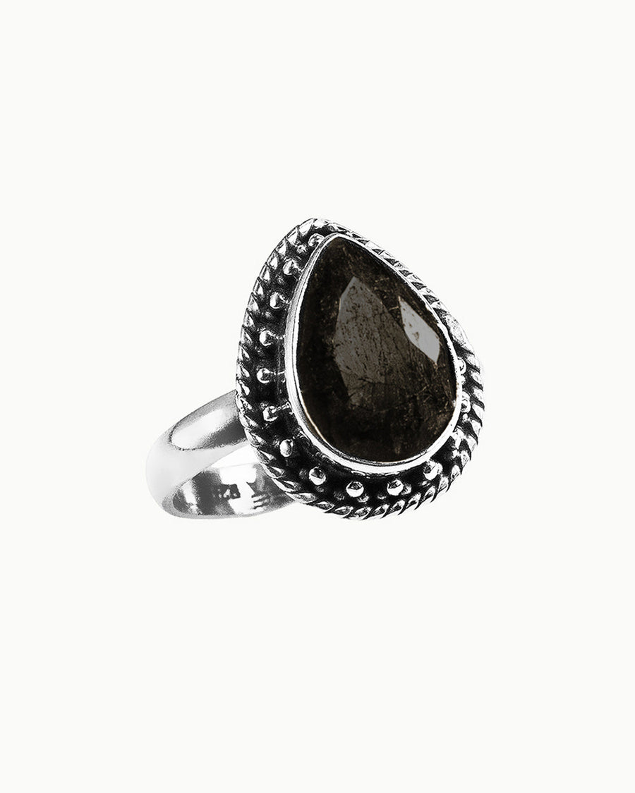 Amalfi Black Onyx Sterling Silver Ring