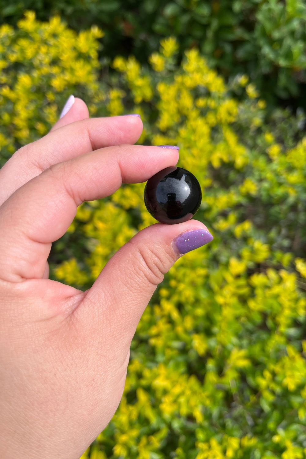 Black Obsidian Sphere #1