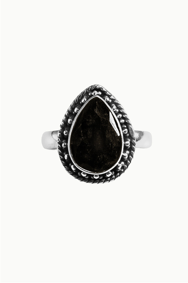 Sivalya Black Onyx Silver Ring - Amalfi