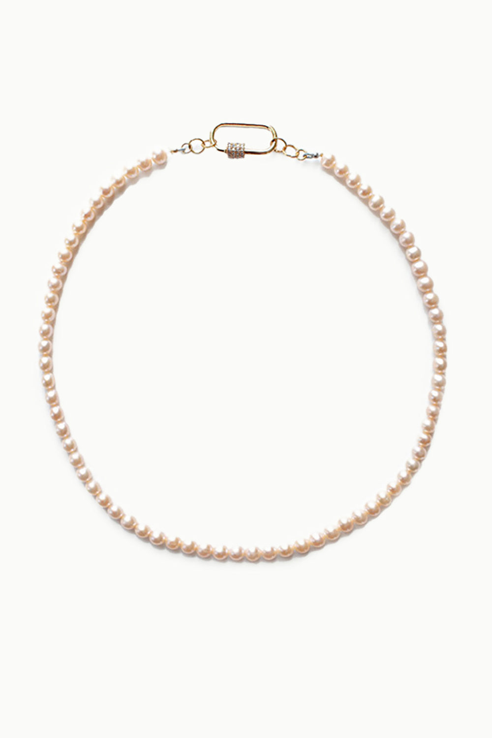 Sivalya Blush Pearls Oval Clasp Necklace