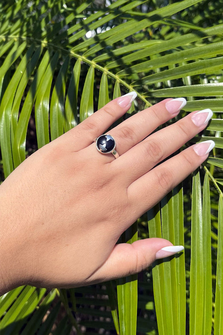 Sivalya Black Onyx Cabochon Ring - Spellbinder