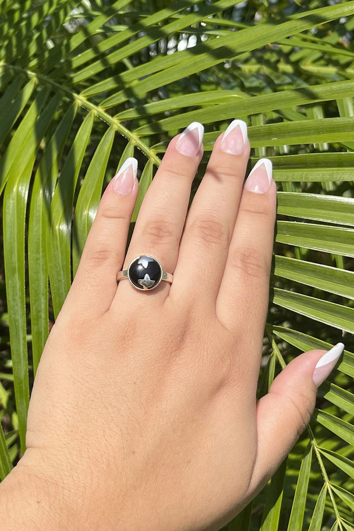 Sivalya Black Onyx Cabochon Ring - Spellbinder