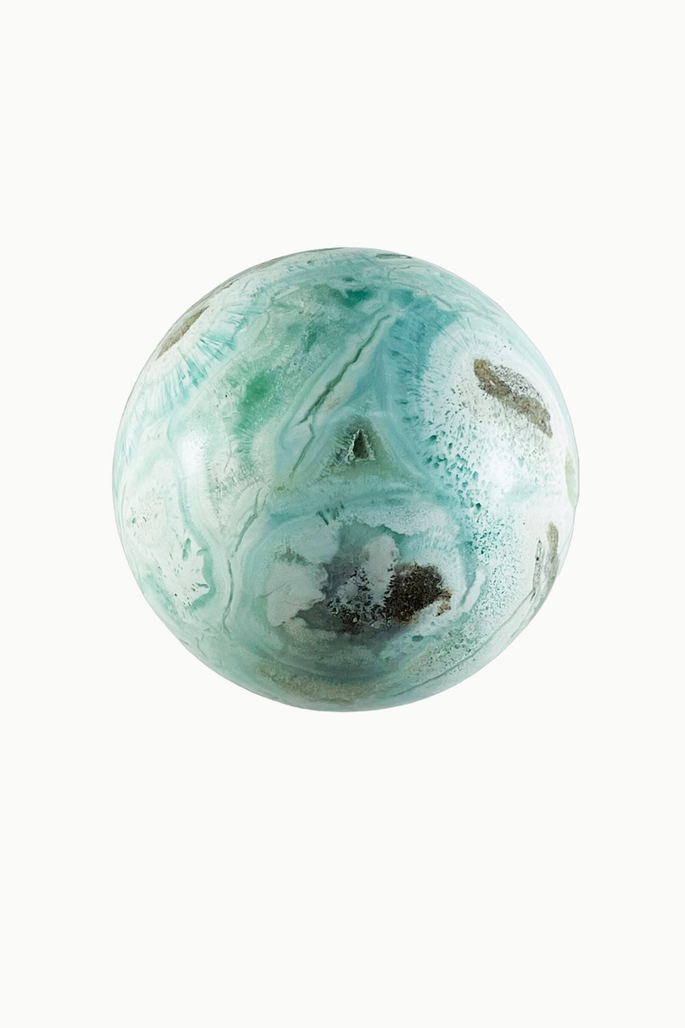 Blue Aragonite Sphere #3