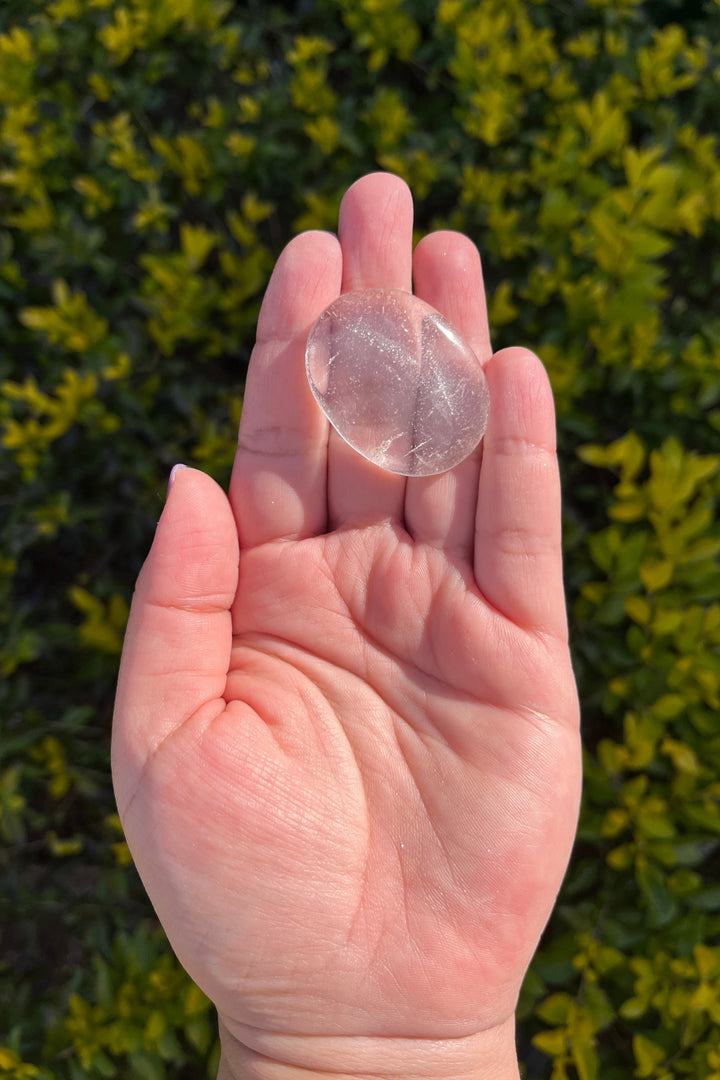 Clear Quartz Palm Crystal