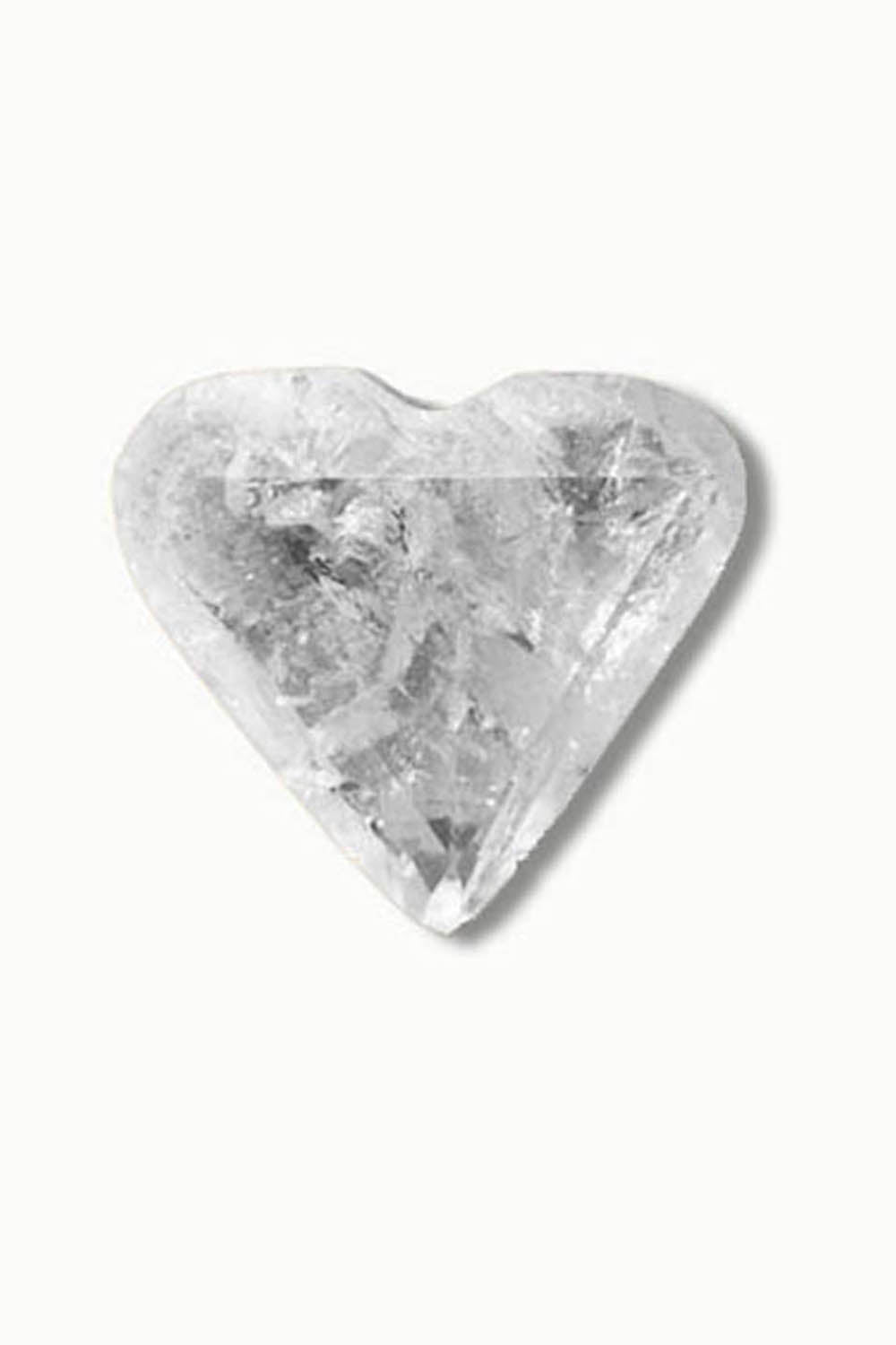 Lemurian Clear Quartz Heart Crystal