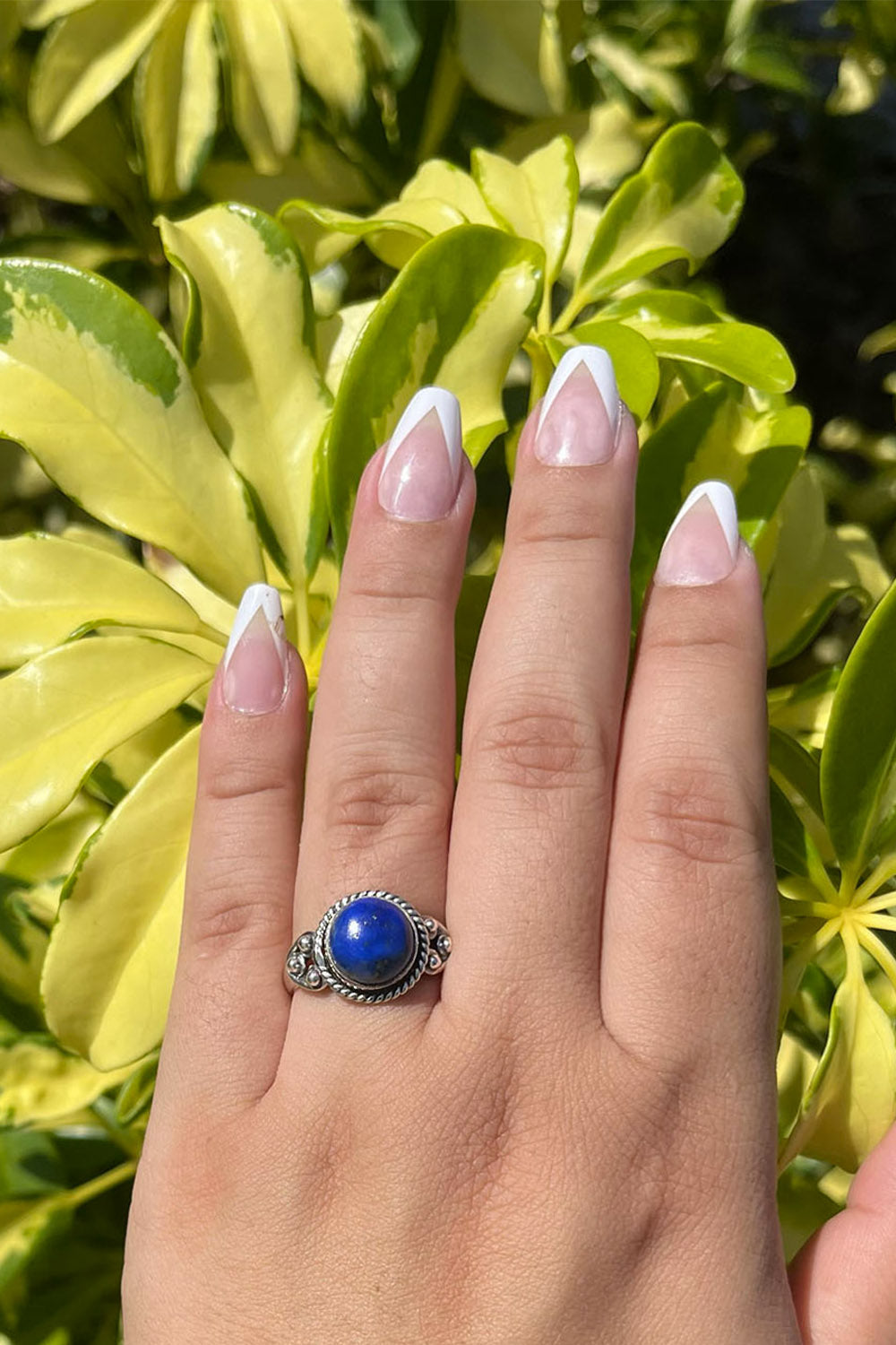 Sivalya Lapis Lazuli Sterling Silver Ring - Divya