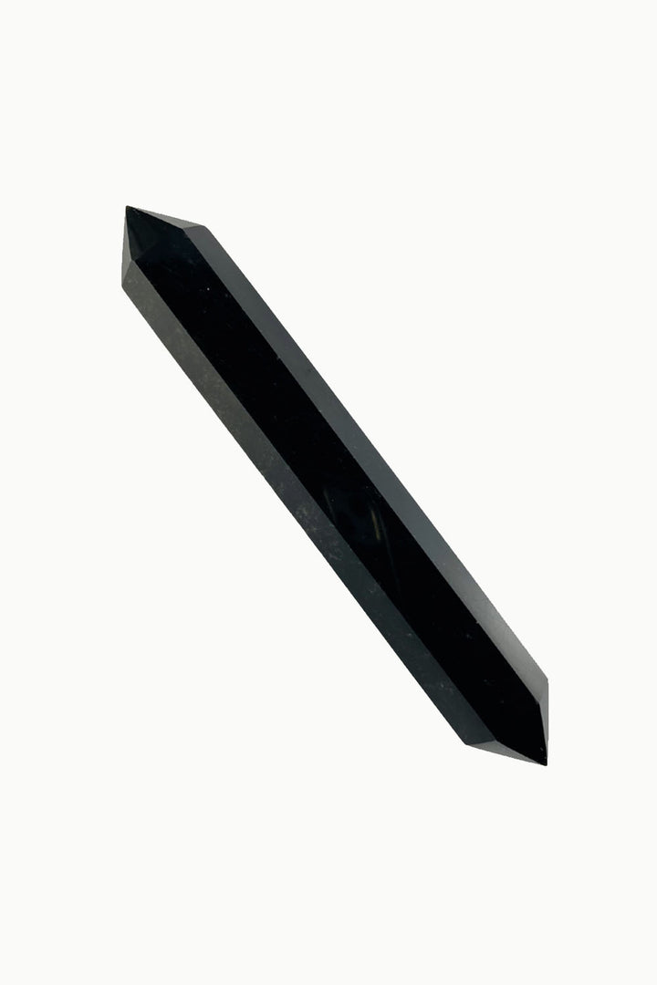 Double Terminated Black Obsidian Point #1
