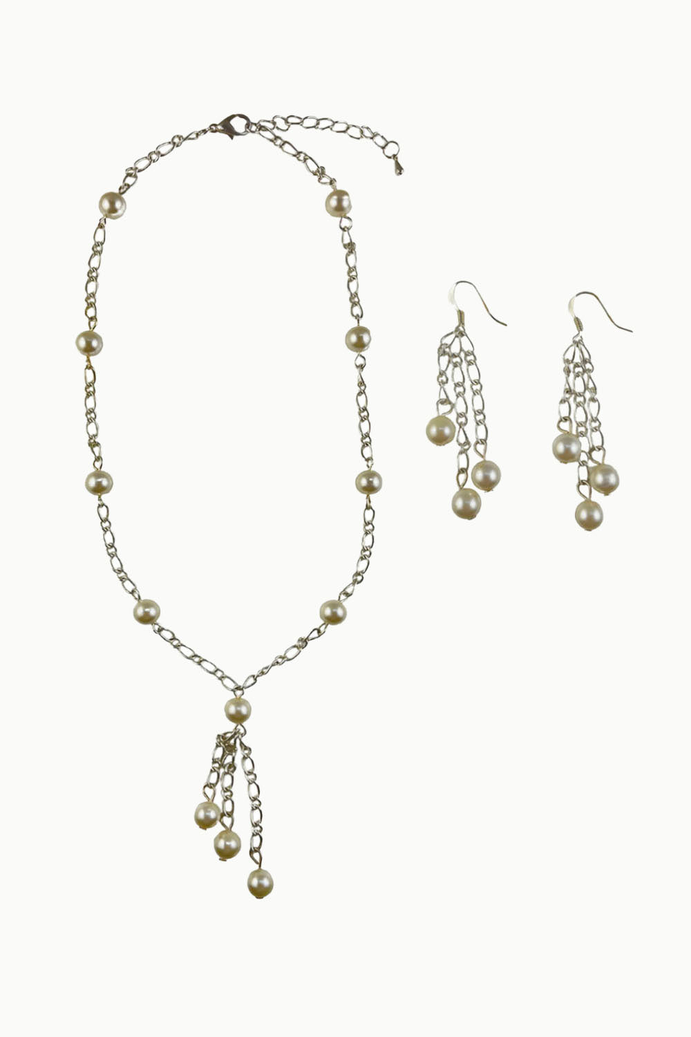 Ellis Pearl Necklace and Earrings Set