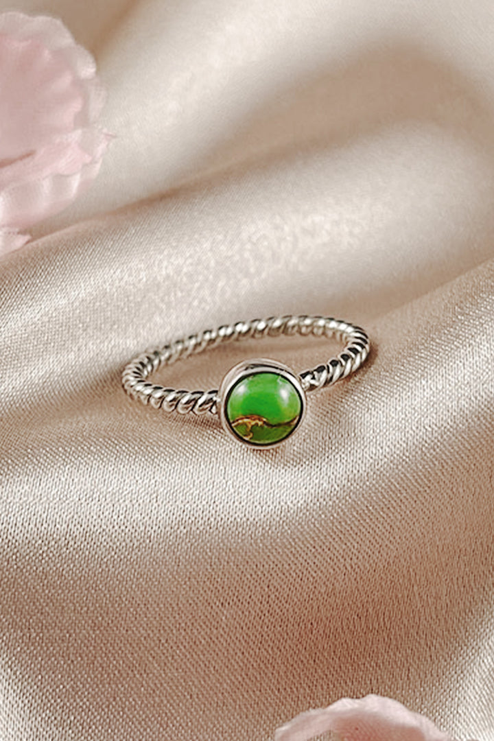 Sivalya Green Turquoise Ring - Bijoux
