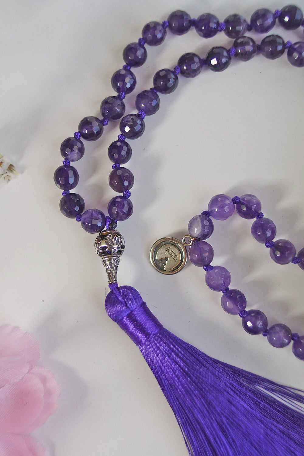 Grounded in Peace Amethyst Mala