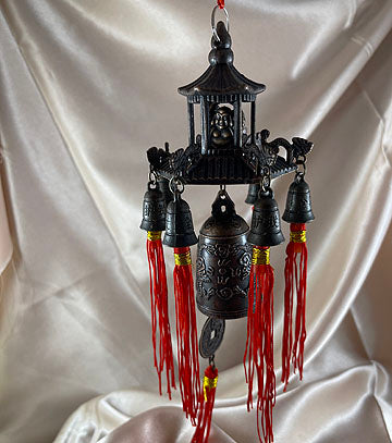 Chi Energy Feng Shui 7 Bells Pagoda Wind Chime | Wall Decor
