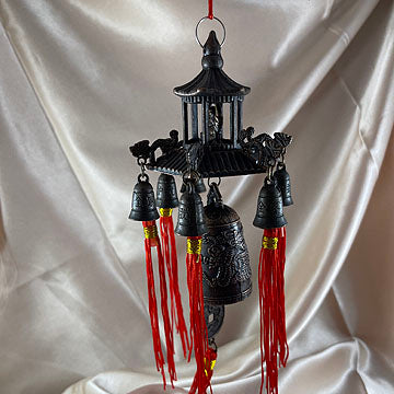 Chi Energy Feng Shui 7 Bells Pagoda Wind Chime | Wall Decor