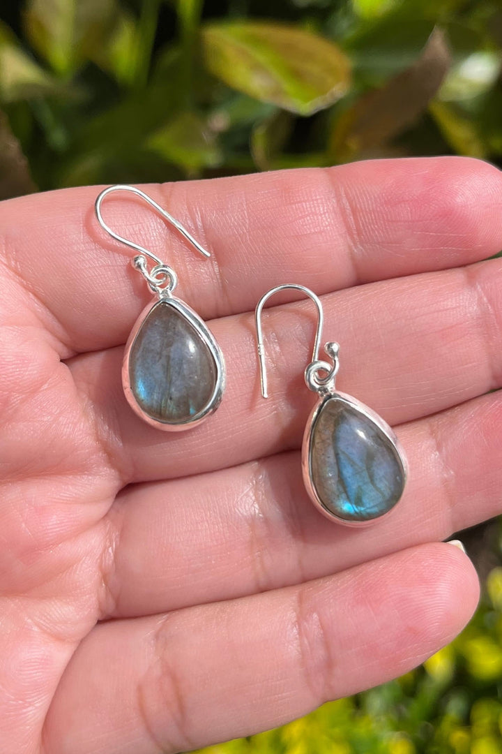 Sivalya Labradorite Silver Earrings- Bliss