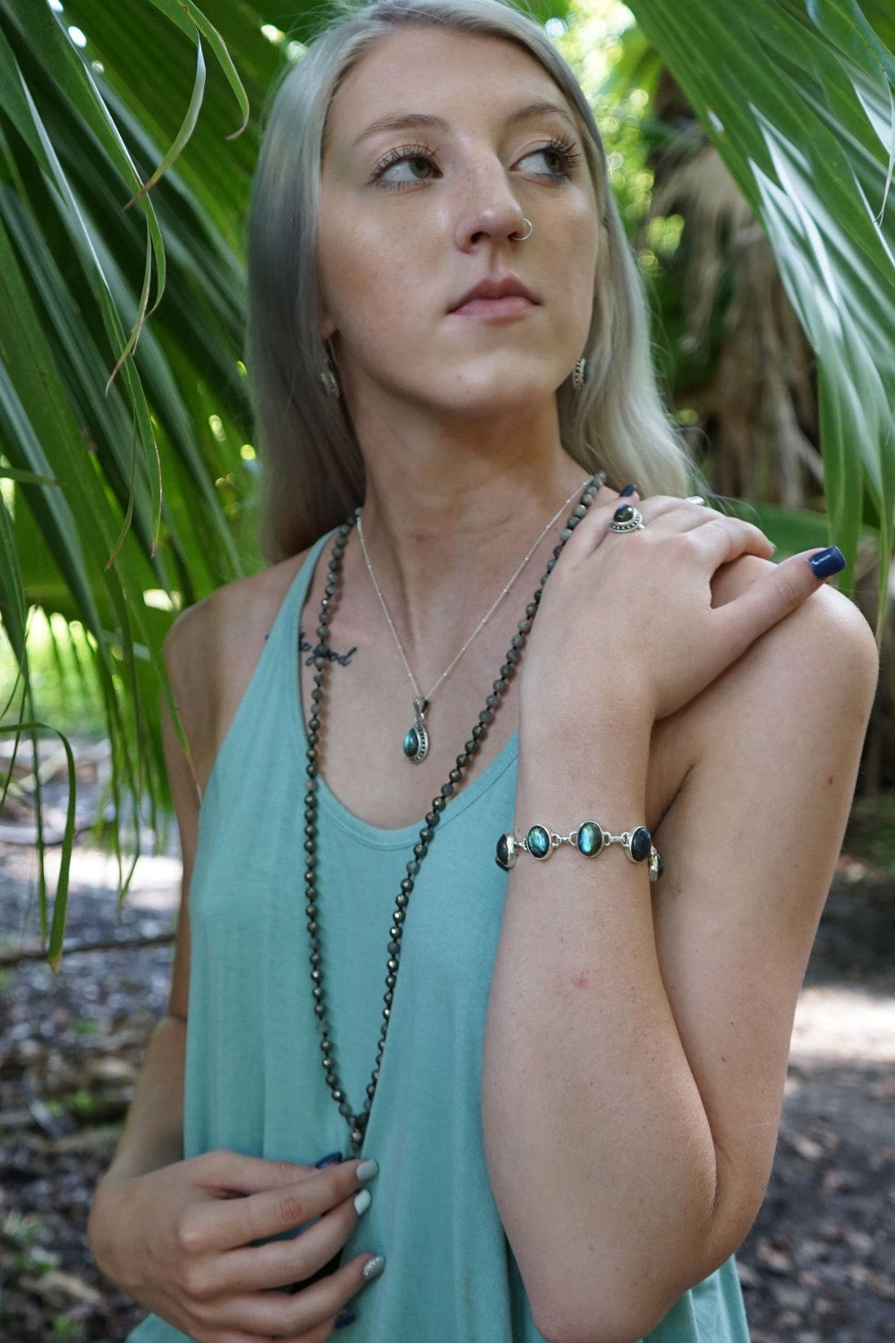 Sivalya Intention Setting Labradorite and Pyrite Mala