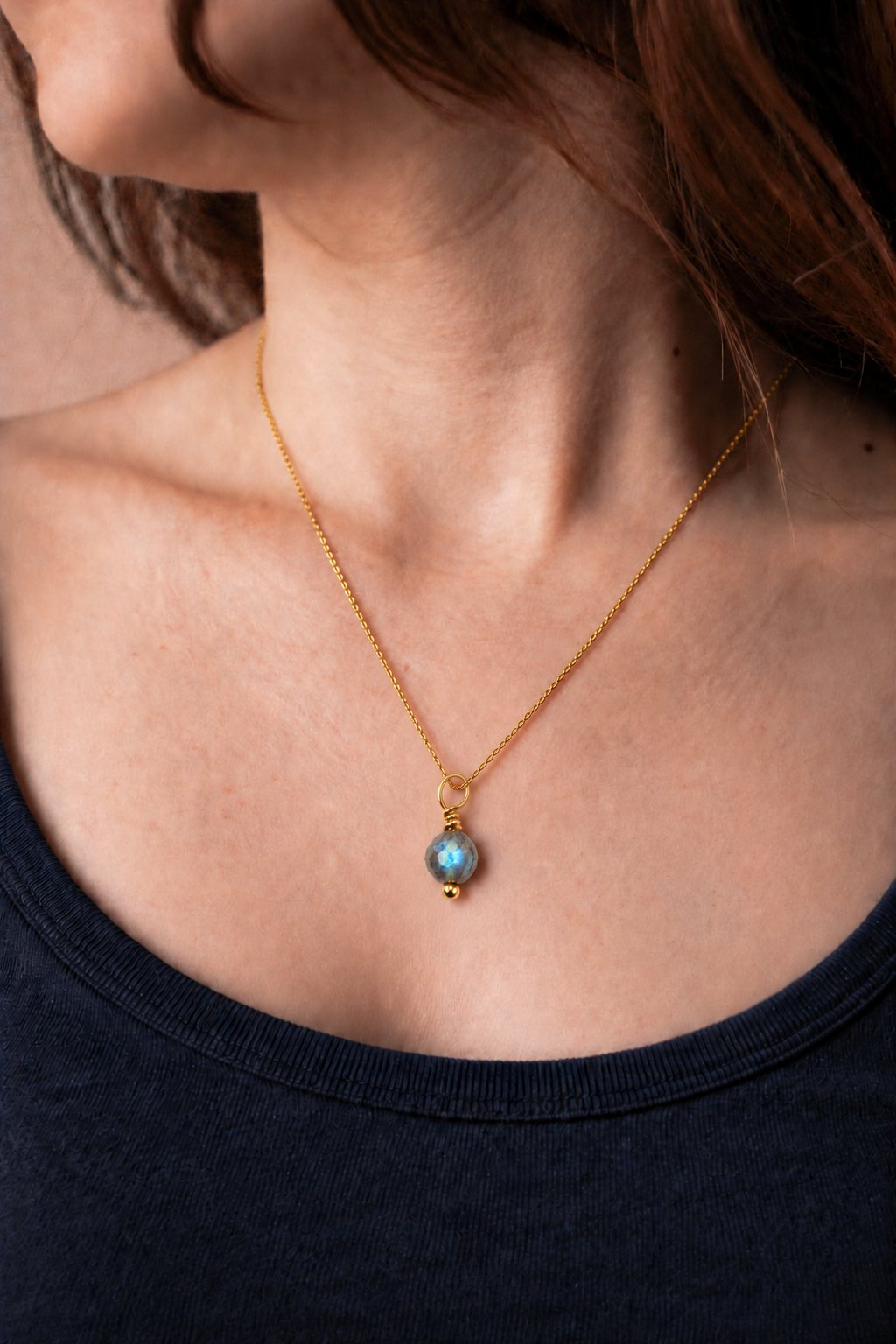 Labradorite Gemstone Drop Charm