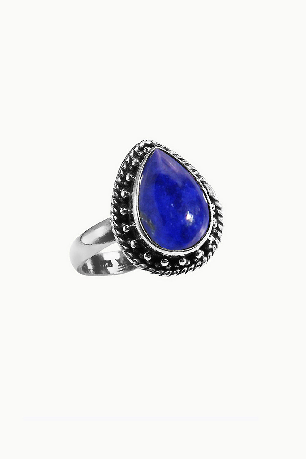 Sivalya Lapis Lazuli Silver Ring - Amalfi