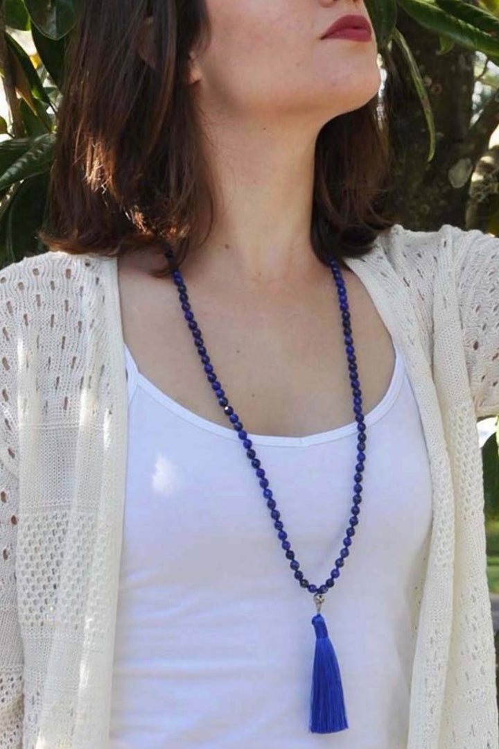 Sivalya Guided by Goddess Lapis Lazuli Mala