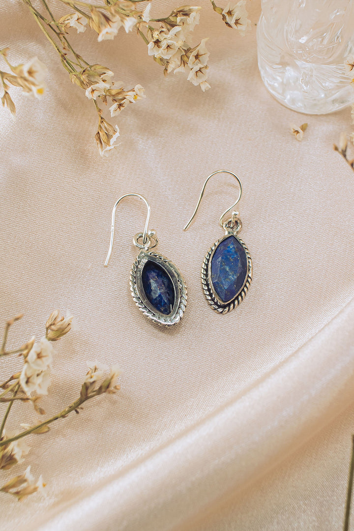 Sivalya Lapis Lazuli Drop Earrings - Ananda