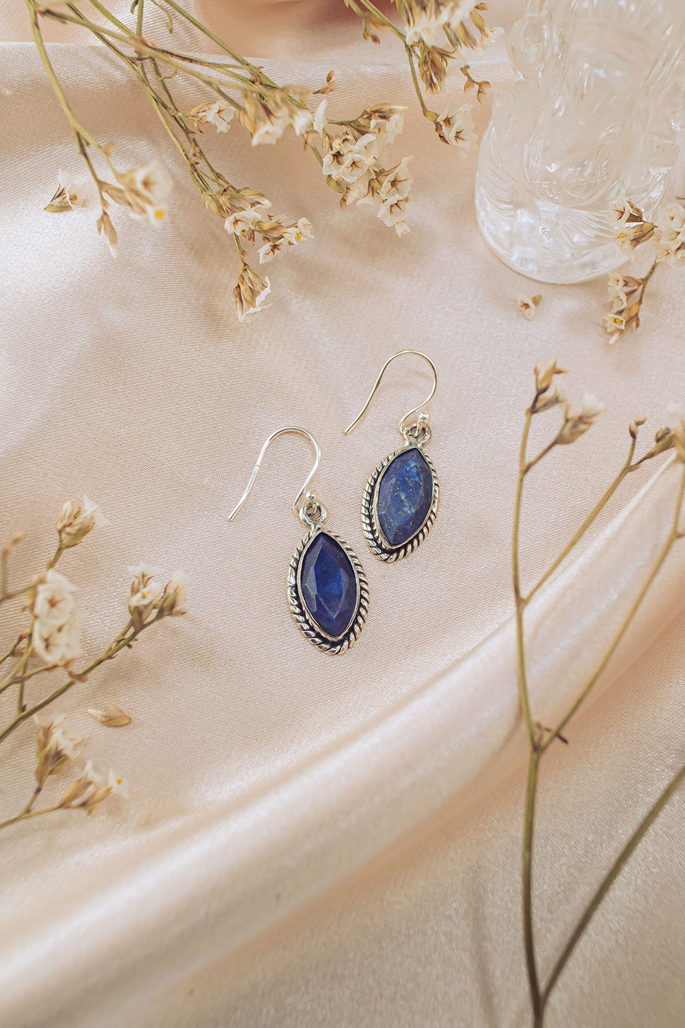 Lapis Lazuli Drop Earrings - Ananda