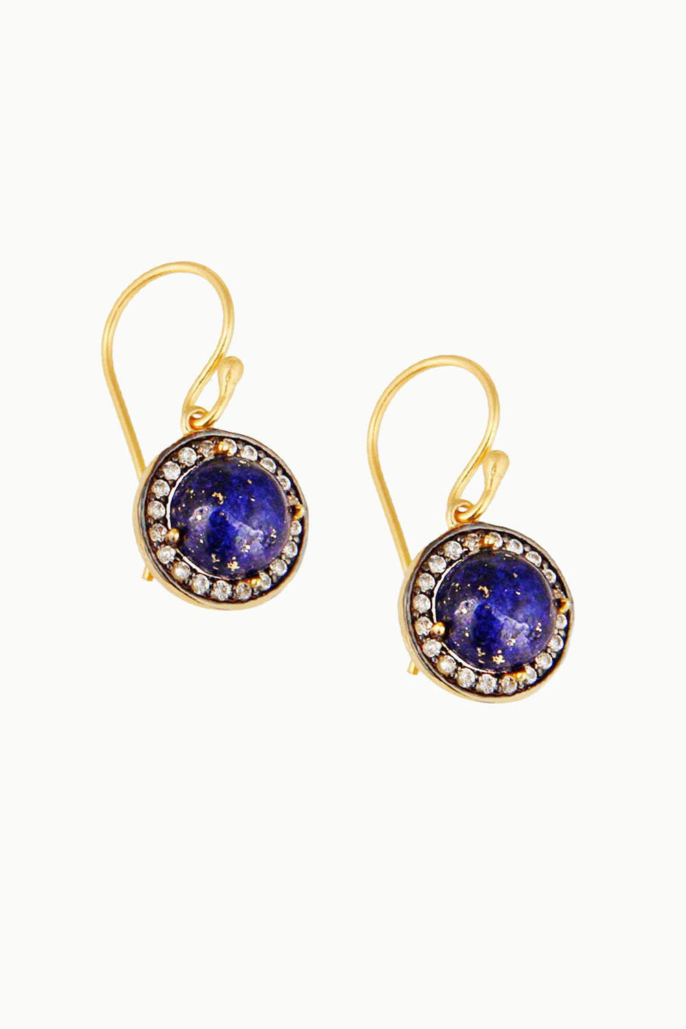 Sivalya Lapis Lazuli Gold Vermeil Earrings - Halo