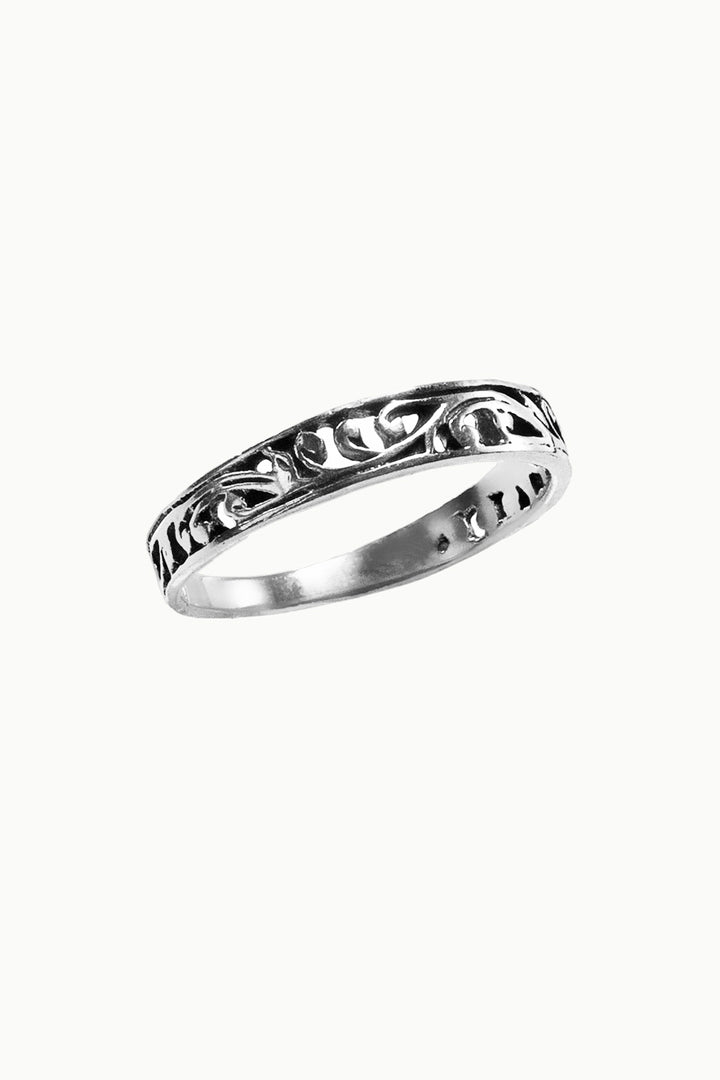 Sivalya Lily Band Ring Sterling Silver