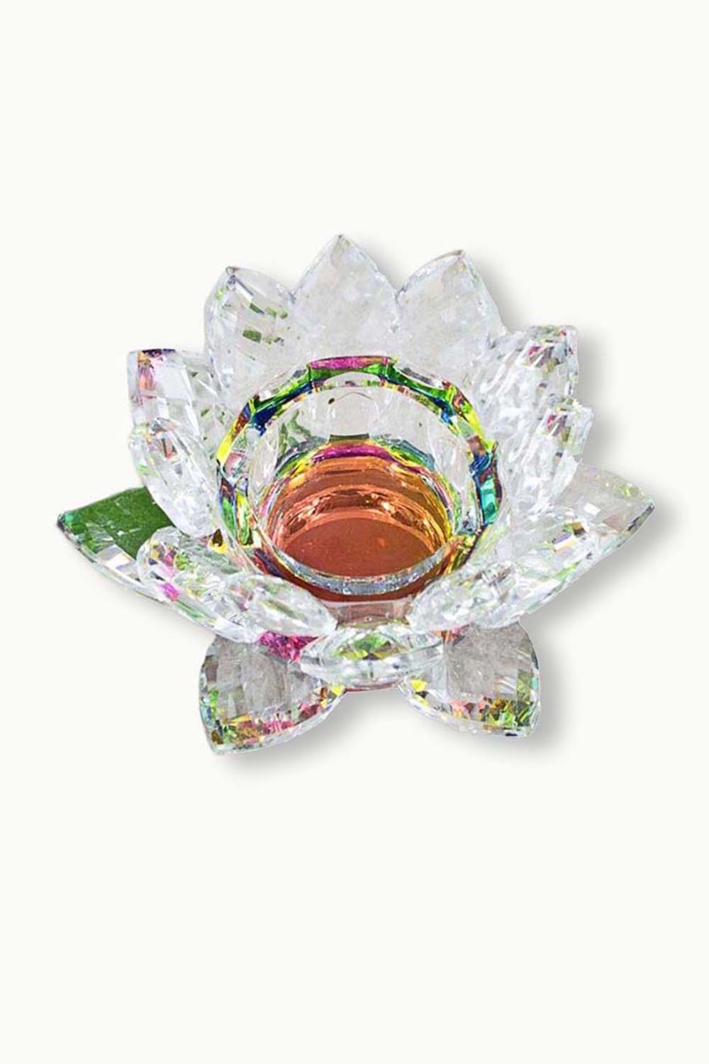 Lotus Crystal Candle Votive
