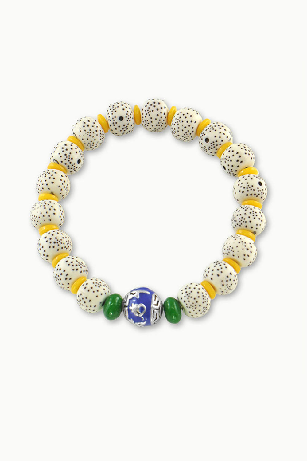 Sivalya Lotus Seeds Wrist Mala with Om Naga Bead