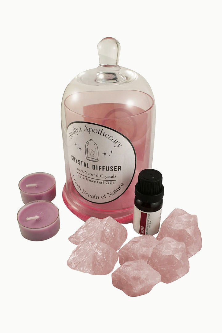 Sivalya Love Magnet Crystal Diffuser - Rose Quartz and Rose Oil