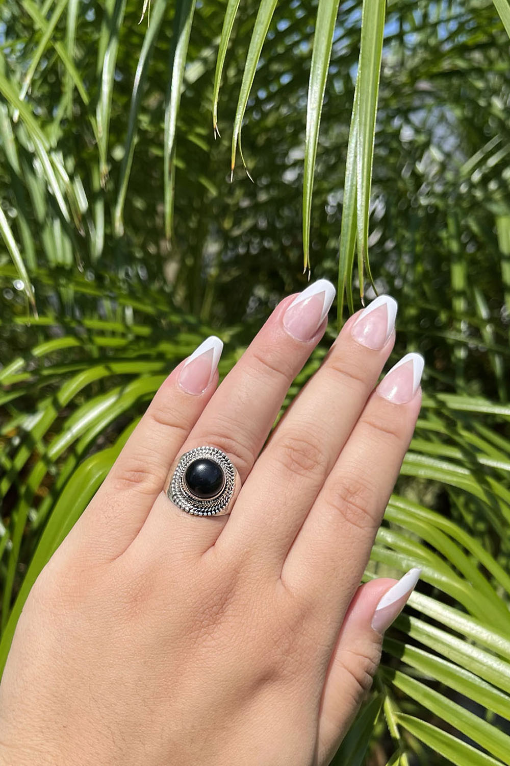 Sivalya Black Onyx Statement Ring - Luna