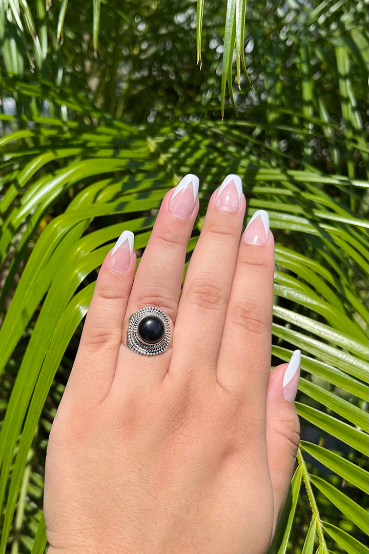 Sivalya Black Onyx Statement Ring - Luna