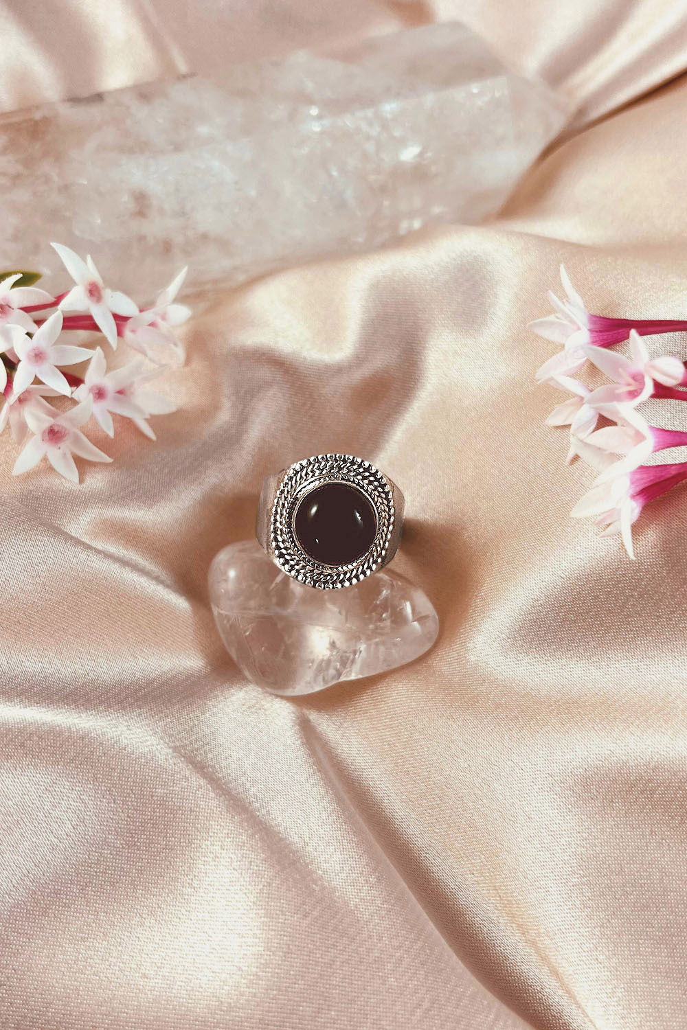 Sivalya Black Onyx Statement Ring - Luna