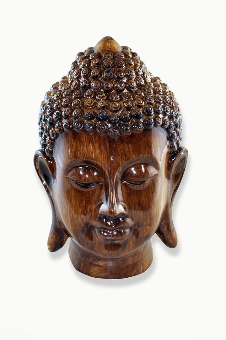 Sivalya Mahogany Wooden Buddha Head Statue