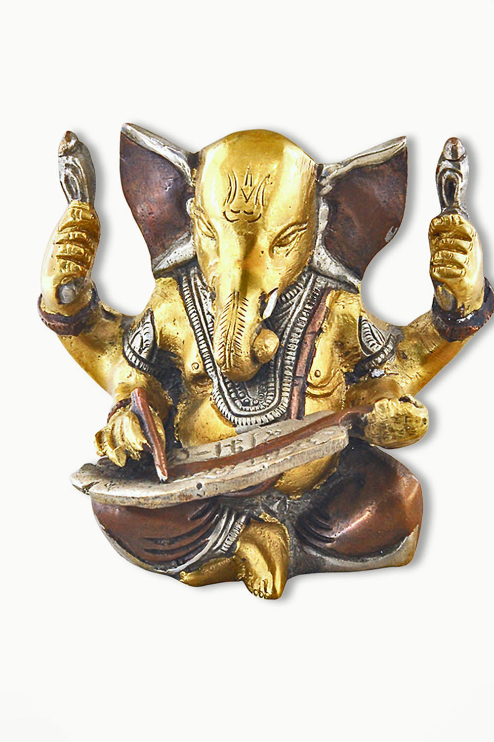 Sivalya Mighty Lord Ganesha Brass and Copper Statue