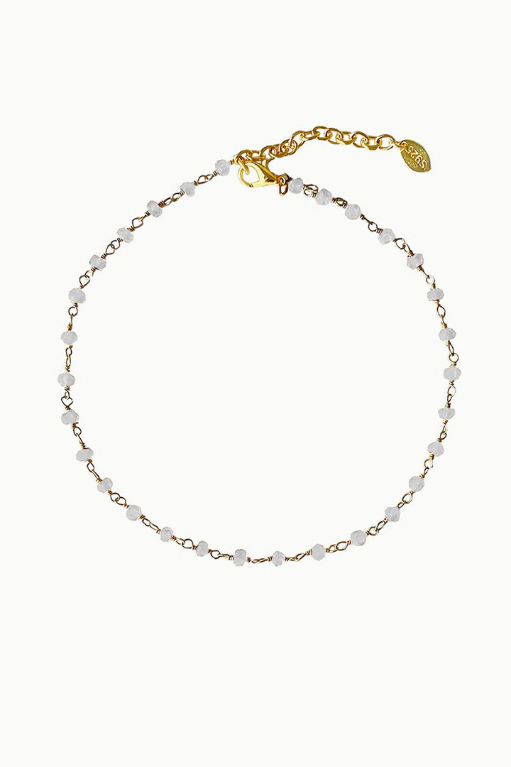 Sivalya Infinite Links Moonstone Anklet Gold Vermeil