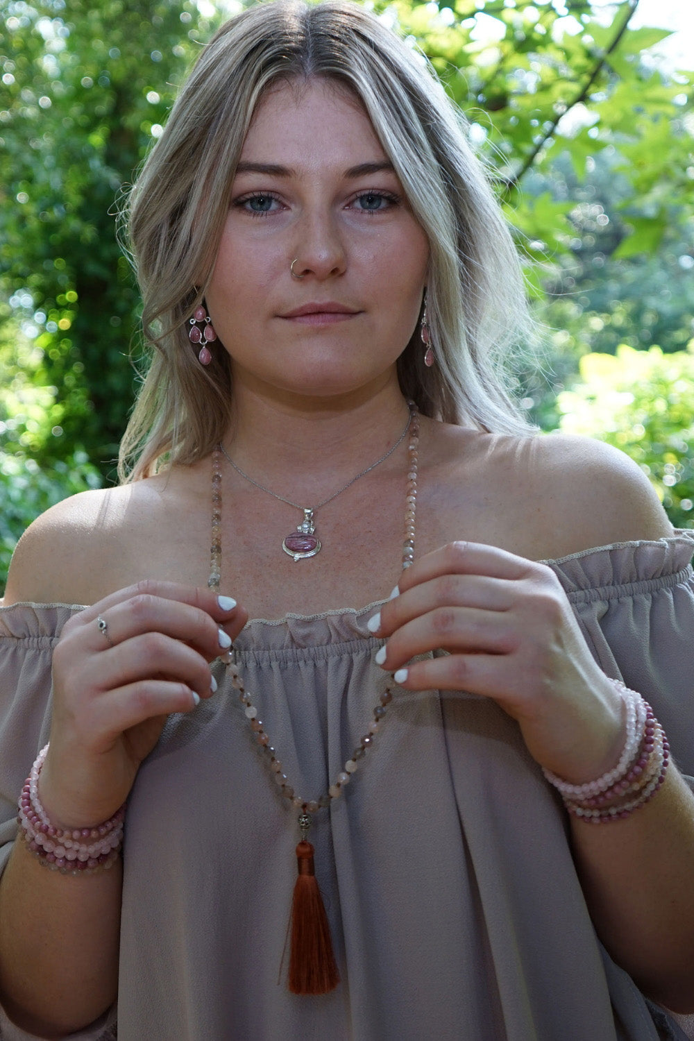 Sivalya Ethereal Goddess Moonstone Mala