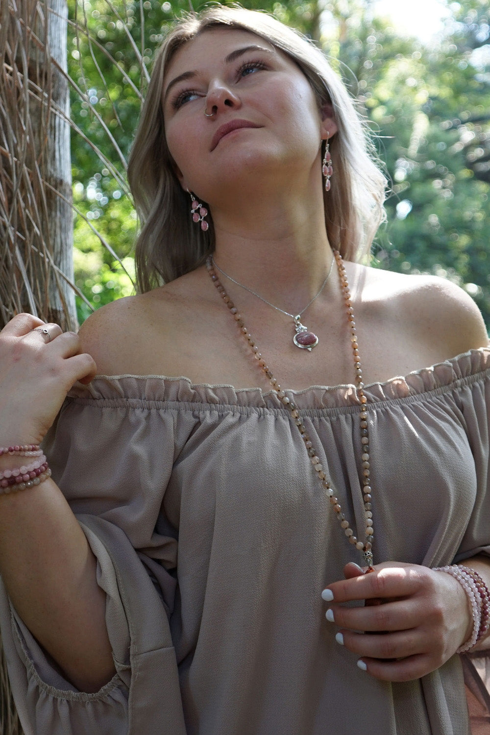 Sivalya Ethereal Goddess Moonstone Mala