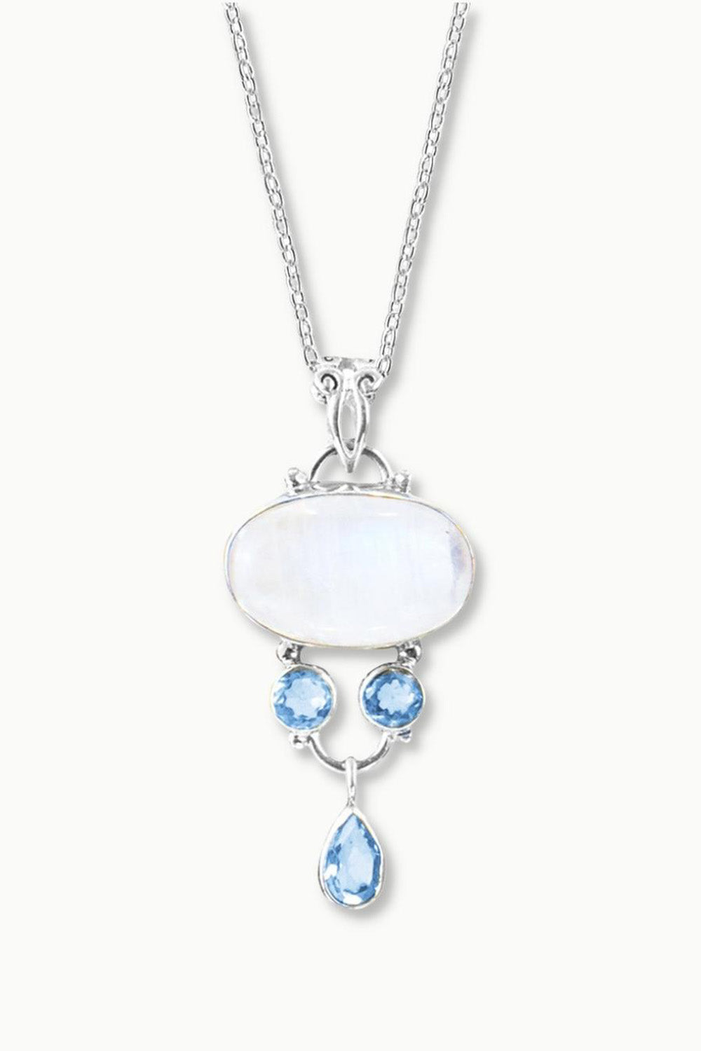 Sivalya Moonstone Silver Necklace - Mindfulness