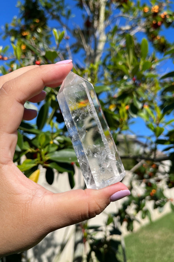 Optical Clear Quartz Crystal Polished Point #2