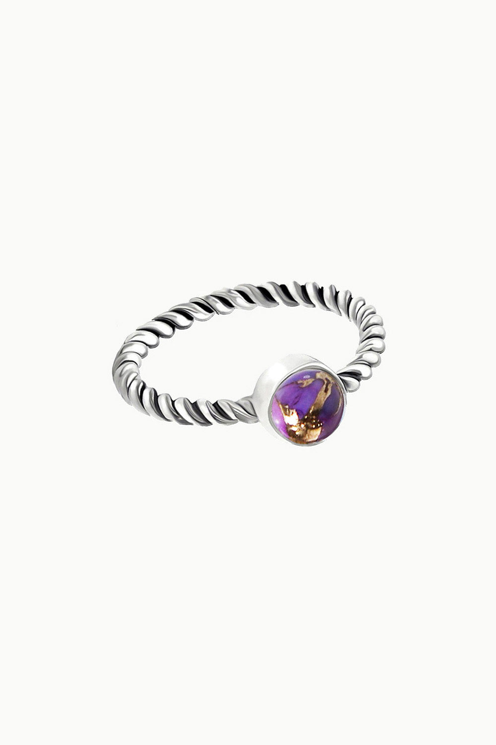 Sivalya Purple Turquoise Solitaire Ring - Bijou