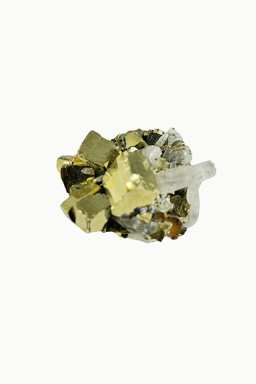 Pyrite and Quartz Crystal Cluster in Matrix #1
