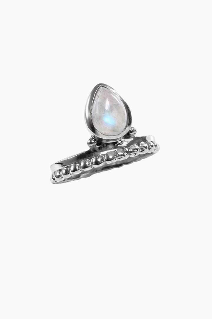 Sivalya Rainbow Moonstone Silver Ring - Pixie