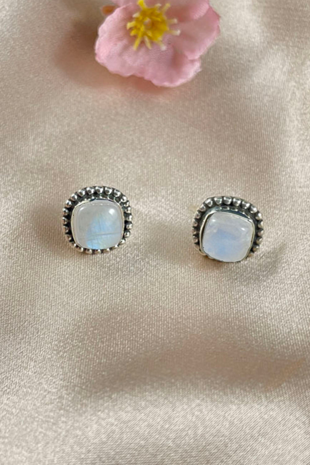 Sivalya Moonstone Studs Post Earrings