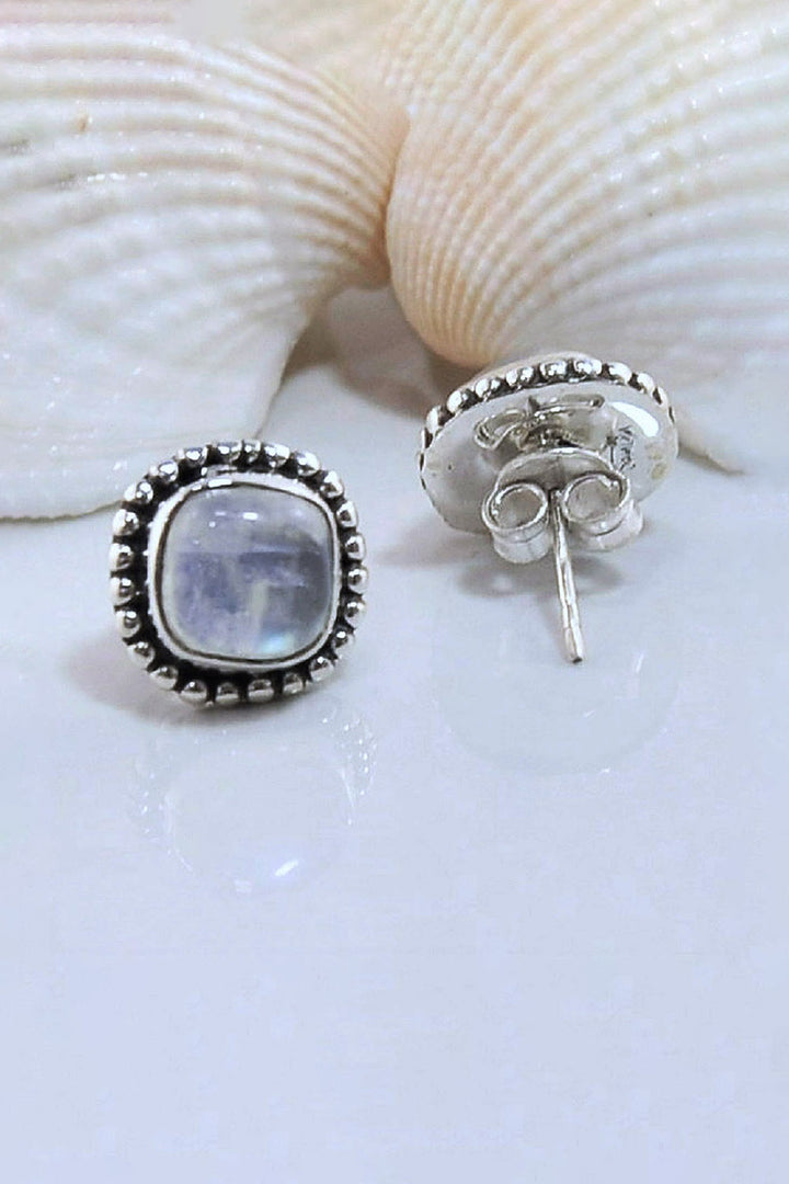 Sivalya Moonstone Studs Post Earrings