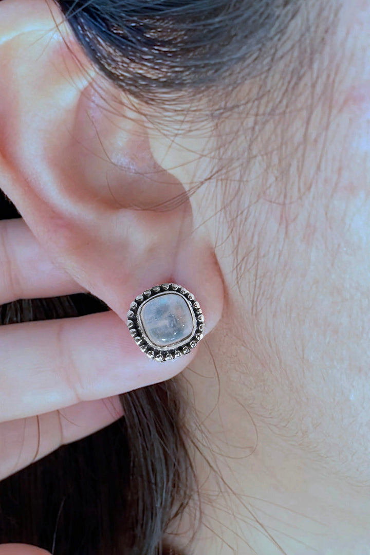 Sivalya Moonstone Studs Post Earrings