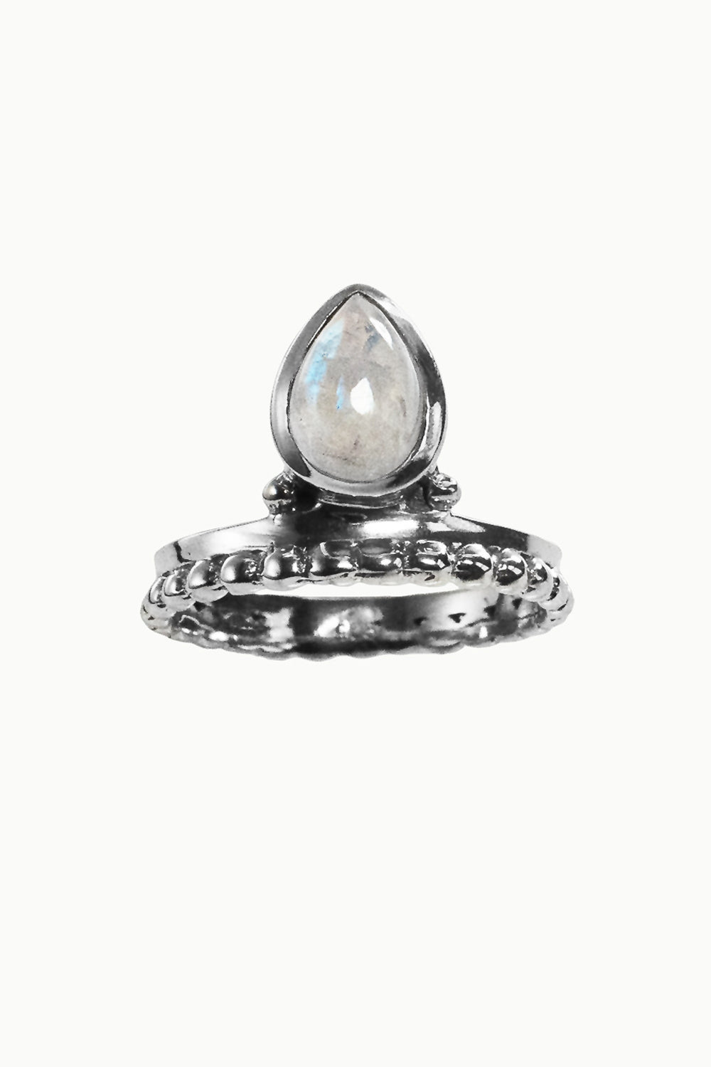 Sivalya Rainbow Moonstone Silver Ring - Pixie